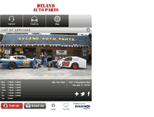 Tablet Screenshot of delandautoparts.com